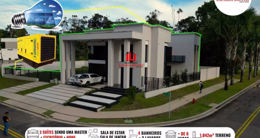 Casa em Condomínio para Venda em Manaus, Ponta Negra, 3 dormitórios, 3 suítes, 4 banheiros, 4 vagas
