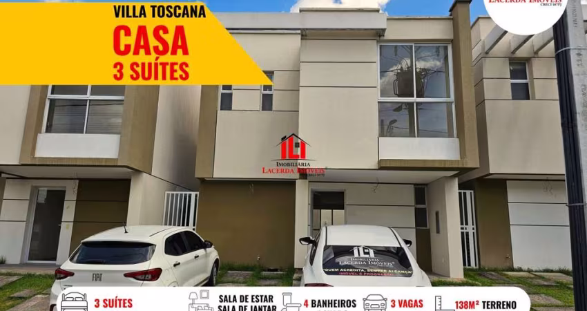 Casa em Condomínio para Venda em Manaus, Flores, 3 dormitórios, 3 suítes, 4 banheiros, 3 vagas