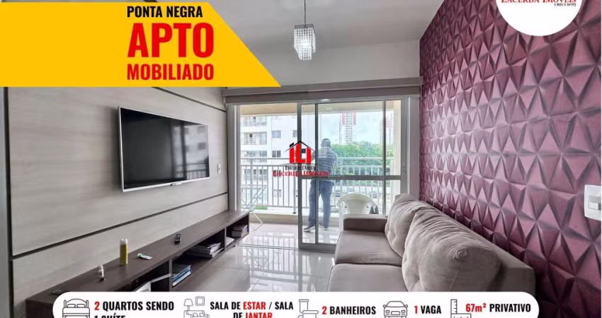 Apartamento para Venda em Manaus, Ponta Negra, 2 dormitórios, 1 suíte, 2 banheiros, 1 vaga