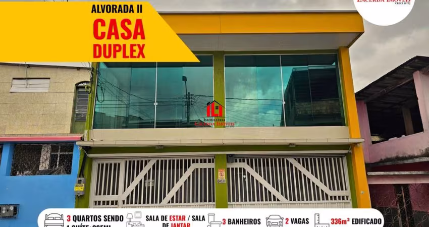 Casa para Venda em Manaus, Alvorada, 1 suíte, 3 banheiros, 2 vagas