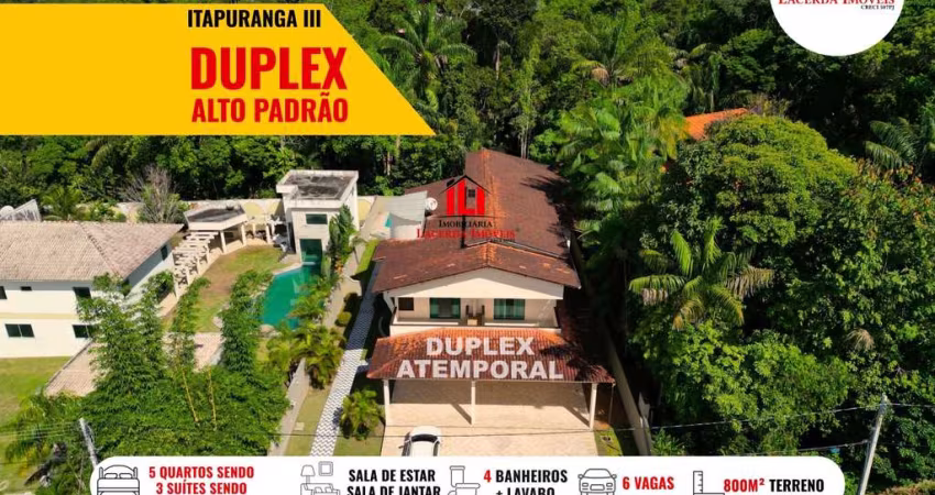 Casa em Condomínio para Venda em Manaus, Ponta Negra, 5 dormitórios, 3 suítes, 4 banheiros, 6 vagas