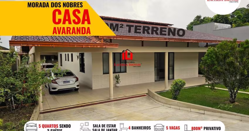Casa em Condomínio para Venda em Manaus, Tarumã, 5 dormitórios, 3 suítes, 5 banheiros, 6 vagas