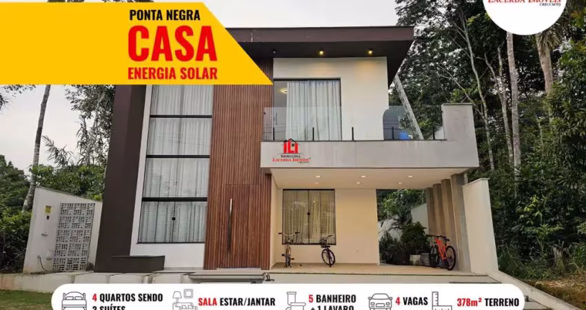 Casa em Condomínio para Venda em Manaus, Ponta Negra, 4 dormitórios, 3 suítes, 5 banheiros, 4 vagas