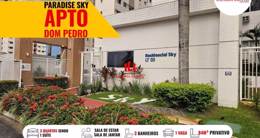 Apartamento para Venda em Manaus, Dom Pedro I, 3 dormitórios, 1 suíte, 2 banheiros, 1 vaga