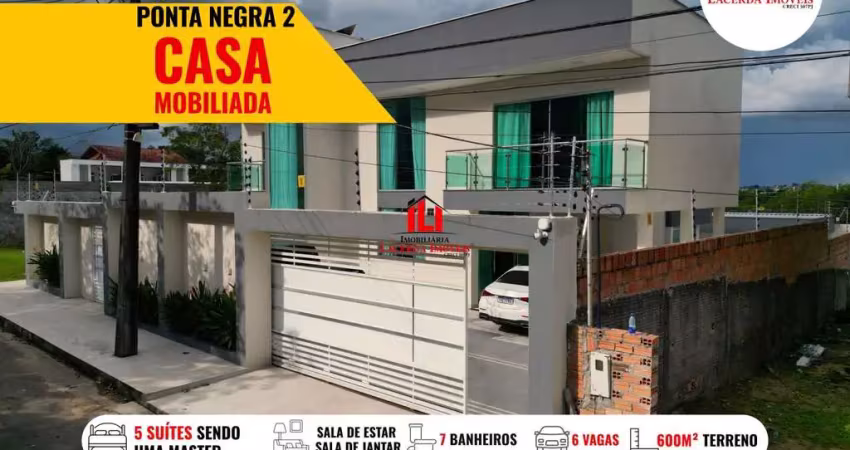 Apartamento para venda em manaus, ponta negra, 5 dormitórios, 5 suítes, 6 banheiros, 5 vagas