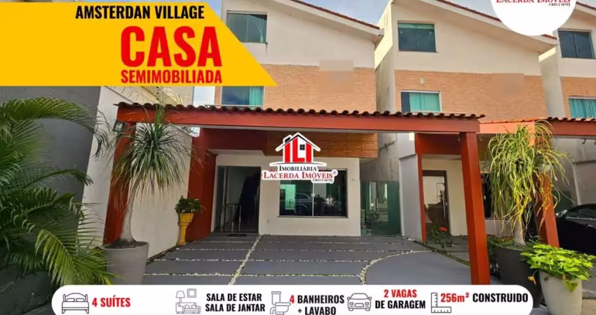 Casa em condomínio para venda em manaus, flores, 4 dormitórios, 4 suítes, 4 banheiros, 2 vagas