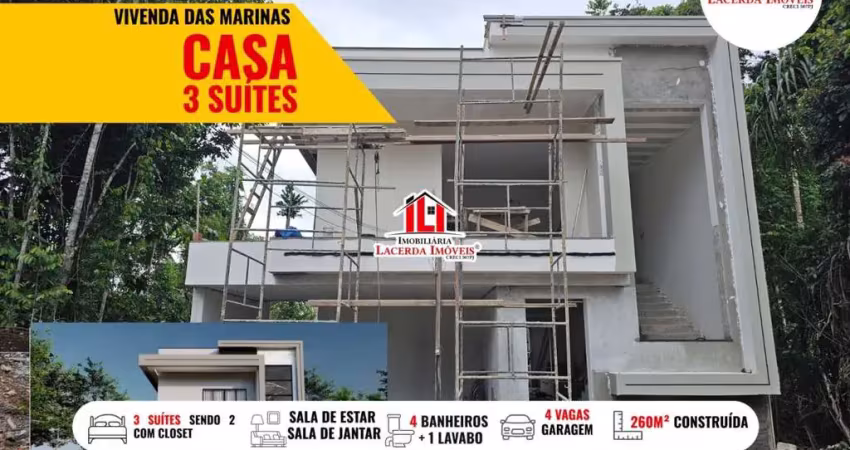 Casa em condomínio para venda em manaus, ponta negra, 3 dormitórios, 3 suítes, 4 banheiros, 4 vagas