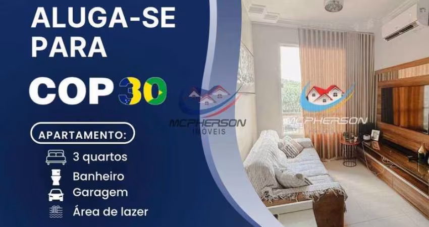 Apartamento para alugar para COP 30 no Condomínio PLANETARIUM JUPITER , com 2 quartos sendo 1 suíte, em Belém, Mangueirão