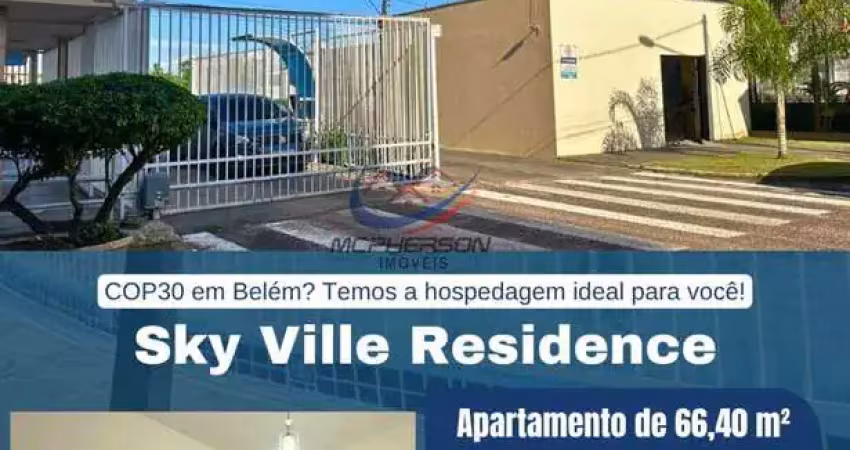 Apartamento para alugar, no sky ville residence,  em ananindeua, atalaia, com 2 quartos, 66,40m²