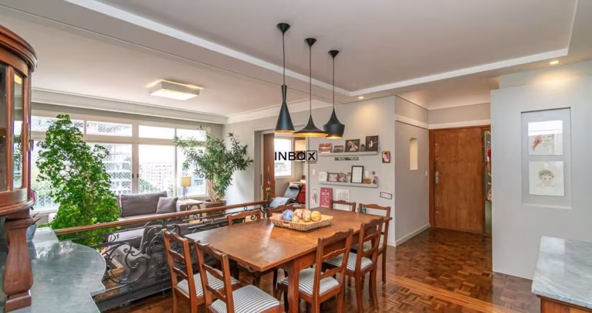Apartamento no Moinhos de Vento c/188,68 mt2, 3 dormitórios (1 suíte) Porto Alegre.
