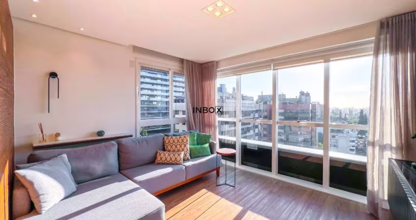 Apto 2 Dormitórios c/1 Suíte mobiliado em andar alto na Bela Vista Porto Alegre