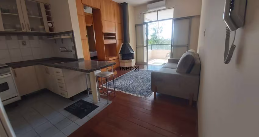 NBOX CIA IMOBILIÁRIA ALUGA Ótimo apartamento com cozinha americana, 100% mobiliado, 1 dormitório na Chácara ds Pedras