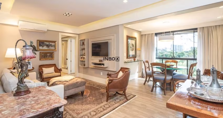 Excelente apartamento de 99 m², decorado, 3 dormitório suíte frente campo de golfe