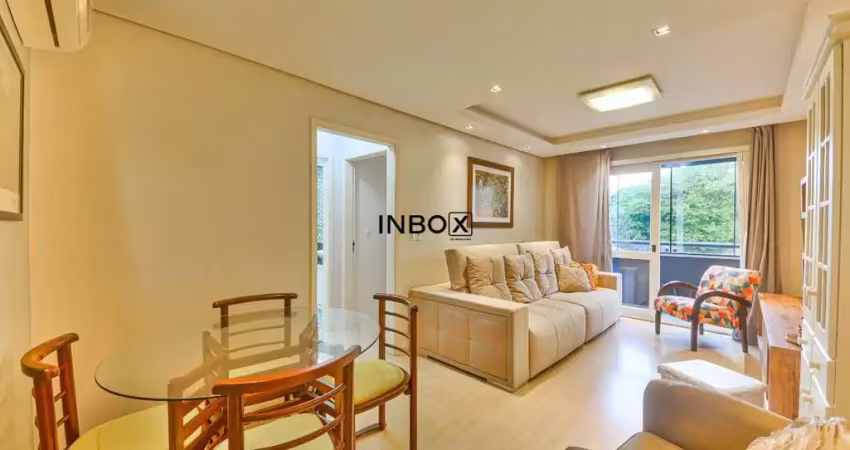 INBOX CIA IMOBILIARIA ALUGA Ótimo apartamento de 2 dormitórios, amplo, 72m² privativos, totalmente mobiliado, no Menino Deus, em Porto Alegre.