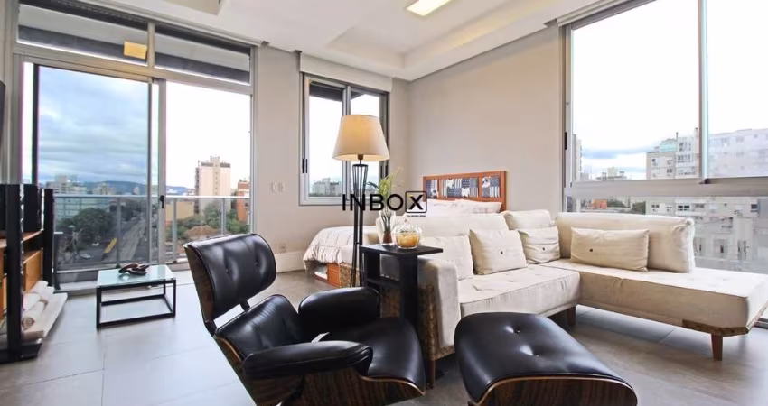 Apartamento à venda com 61m2 privativos, 01 dormitório, 2 vagas, na Eça de Quiroz 96, bairro Petrópolis, Porto Alegre - RS