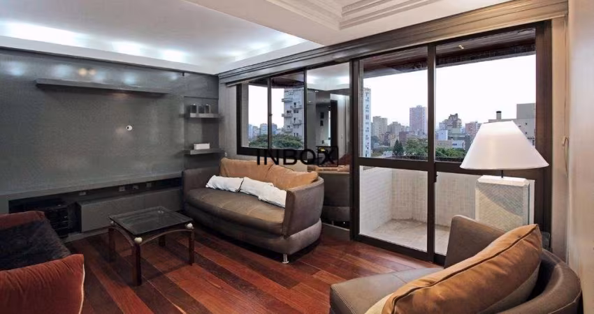 Magnífico apartamento 100% mobiliado de 3 dormitórios com uma suíte, 2 vagas cobertas, próximo ao Parcão, no bairro Mont Serrat!