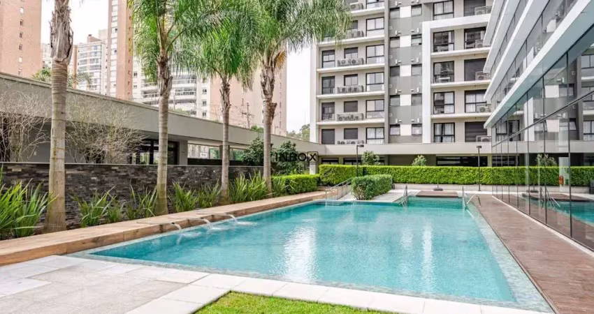 Apartamento mobiliado de 1d para locação no fwd central parque, poa/rs