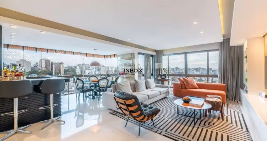 Apartamento de 3 quartos, 124m², mobiliado, 3 vagas e com vista panorâmica no higienópolis !
