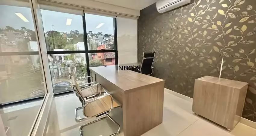 Sala comercial 100% mobiliada no chácara das pedras