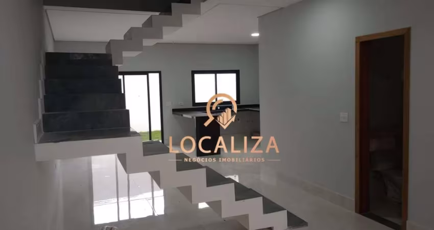 Casa à Venda em Jacareí-SP: Sobrado Novo com 3 Quartos e 2 Suítes  Residencial Santa Paula  172m² de Área Construída