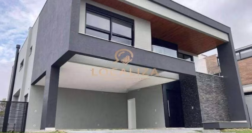 Imperdível casa de alto padrão em condomínio Alphaville II, São José dos Campos-SP: 5 quartos, 5 suítes, 1 sala, 6 banheiros, 4 vagas, 450m².