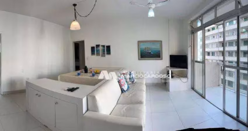 Apartamento com 3 dormitórios, vista para o mar - venda por R$ 650.000 ou aluguel por R$ 6.700/mês - Barra Funda - Guarujá/SP