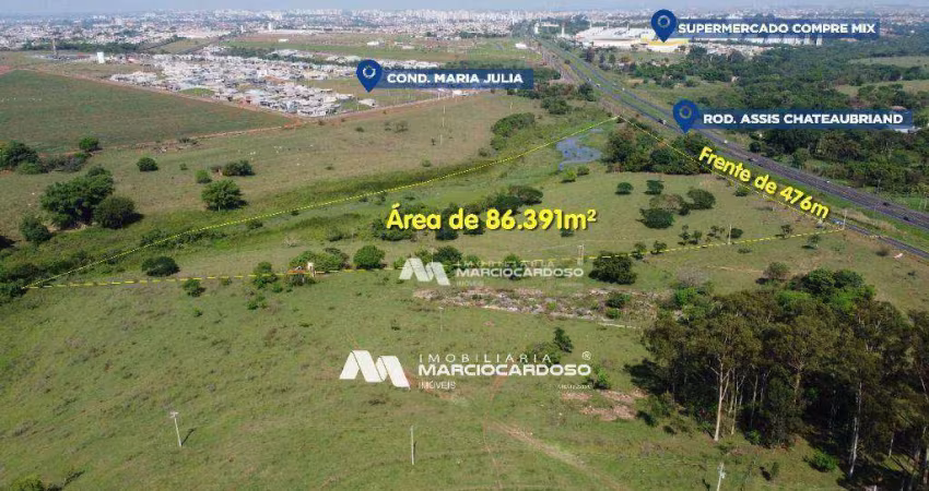 Área à venda, 86.391 m² por R$ 17.300.000 - Prox. Cond Maria Julia - São José do Rio Preto/SP