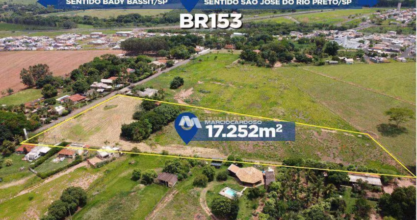 Terreno à venda, 17252 m² por R$ 1.500.000,00 - Zona Rural - Bady Bassitt/SP