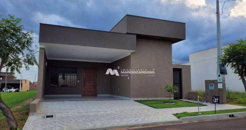 Casa com 3 dormitórios para alugar, 136 m² por R$ 3.693,00/mês - Damha Fit - Ipiguá/SP