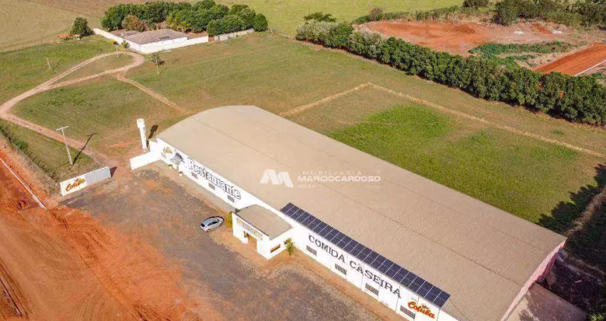 Barracão à venda, 2280 m² por r$ 6.000.000,00 - zona rural - nhandeara/sp