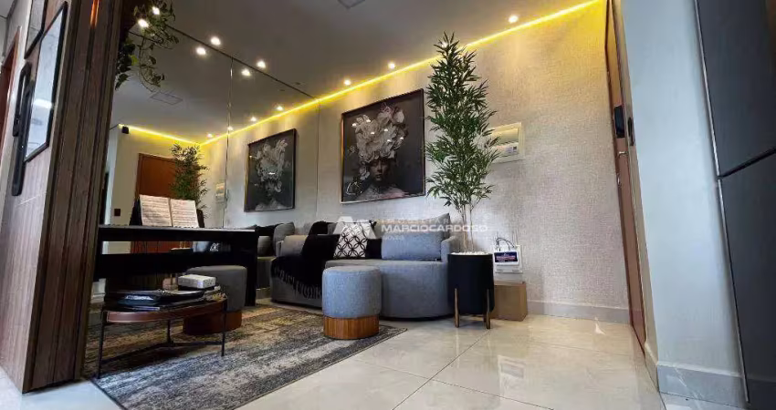 Apartamento único no condomínio 2 dormitórios à venda, 49 m² por r$ 350.000 - borghese boulevard - são josé do rio preto/sp