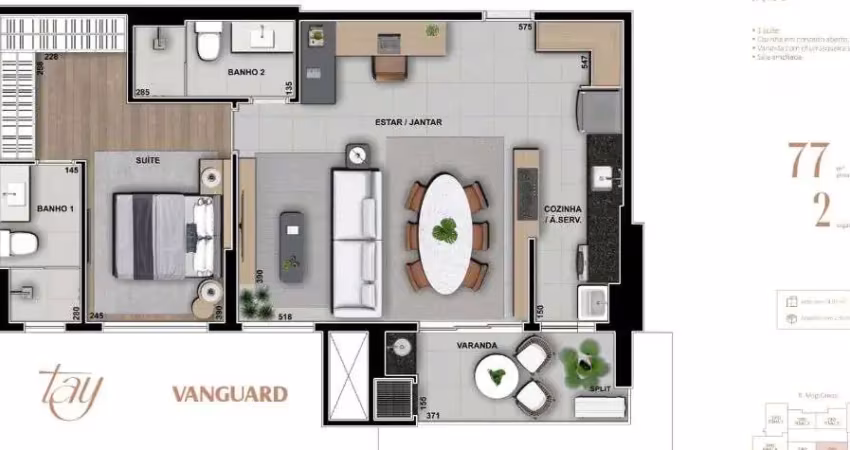 Apartamento com 2 quartos à venda na Chácara da Barra, Campinas 