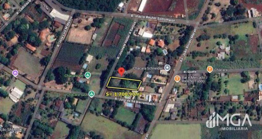 Terreno à venda, 1700 m² por R$ 520.000,00 - Loteamento Porto Dourado - Foz do Iguaçu/PR