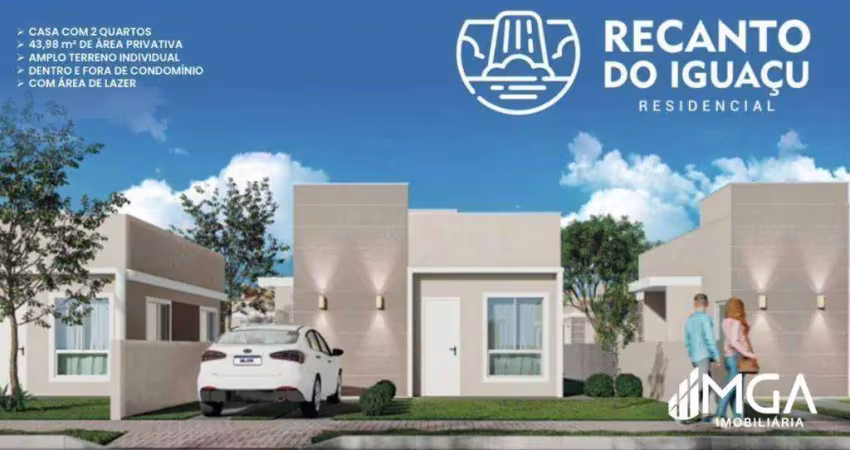 Casa com 2 dormitórios à venda, 43 m² por r$ 270.000,00 - três lagoas - foz do iguaçu/pr