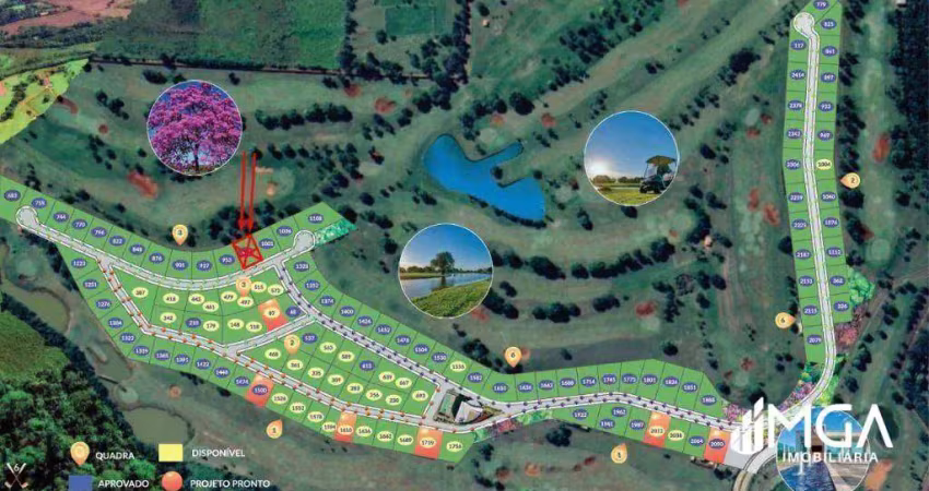 Terreno à venda, 910 m² condomínio village iguassu golf residence - foz do iguaçu/pr