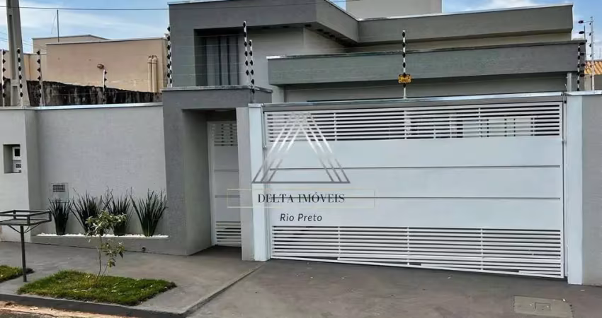 Casa à venda em são josé do rio preto-sp, parque residencial j. macedo: 3 quartos, 1 suíte, 2 salas, 3 banheiros, 2 vagas, 125m².