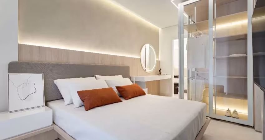 Apartamento 1 quarto com sacada, 48m² – frente ao parque barigui