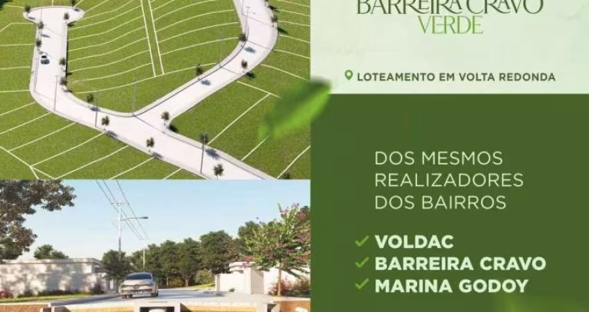 LANÇAMENTO - VENDA DE TERRENO A PARTIR DE 300M² NO LOTEAMENTO BARREIRA CRAVO VERDE NA VOLDAC - L-BC
