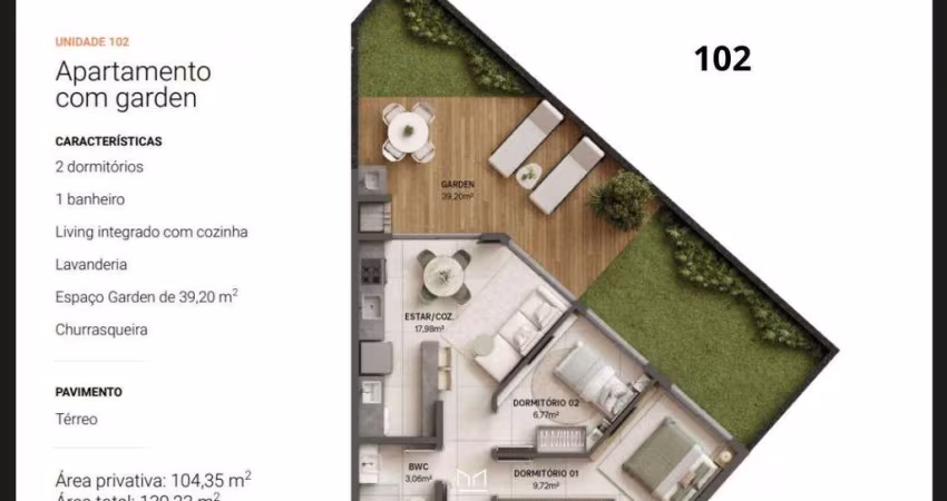 Apartamento para Venda em Florianópolis, Cachoeira do Bom Jesus, 2 dormitórios, 1 banheiro, 1 vaga