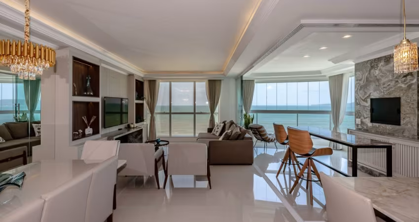 Apartamento Pé na Areia – 4 Suítes | 165m² Privativos | 3 Vagas | Frente Mar