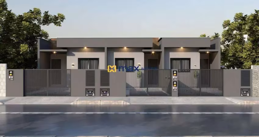 Venda: casa geminada 74m² - 1 suíte + 2 dormitórios, gravatá, navegantes