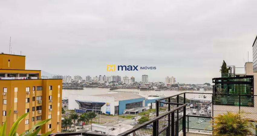 Excelente cobertura duplex mobiliada com vista mar à venda, 3 suítes, Fazenda