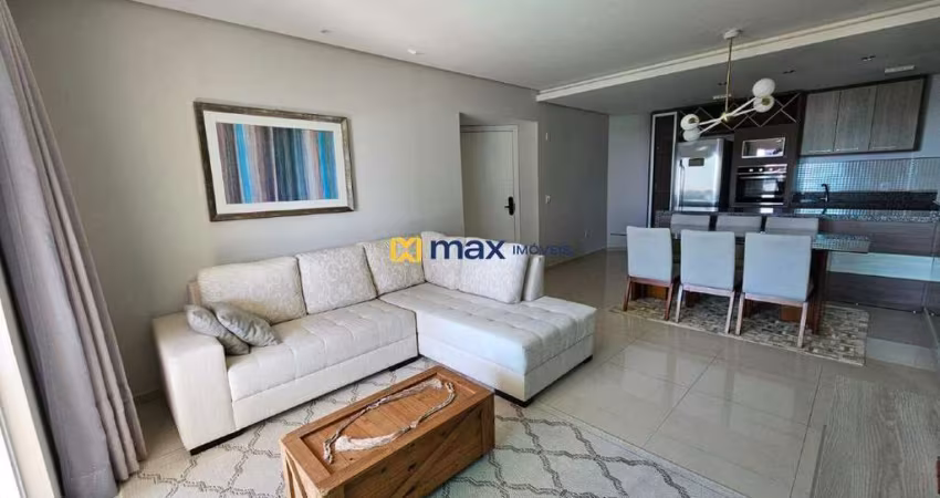 Excelente apartamento amplo, semi mobiliado com 3 suítes, vista mar, à venda no bairro Cabeçudas em Itajaí