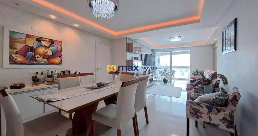 Excelente apartamento semi mobiliado com linda vista para o mar, 3 quartos (1 suíte) à venda no bairro fazenda em itajaí