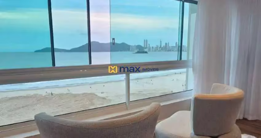 Apartamento frente mar com 3 quartos (1 suíte), mobiliado e decorado à venda, centro, balneário camboriú