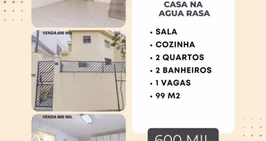 Sobrado para Venda em São Paulo, Agua Rasa, 2 dormitórios, 2 banheiros, 1 vaga
