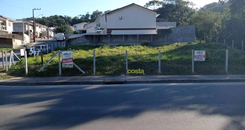 Lote de esquina, com 618 m² - Valor R$ 550.000 ou aluguel por R$ 5.000/mês - Jardim Botânico - São José/SC