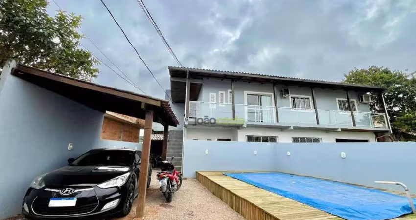 Casa com 2 dormitórios com piscina à venda, 166 m² - aririú - palhoça/sc