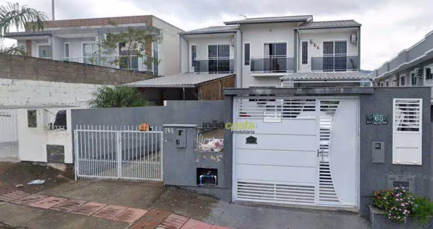 Sobrado com 2 dormitórios para alugar, 67 m² - forquilhas - são josé/sc