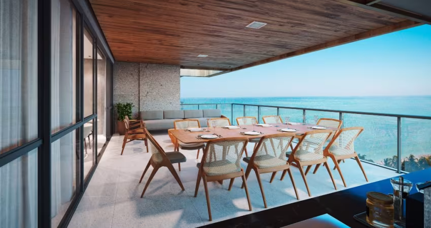 Apartemento Grand Ocean | 4 Suítes + DCE | Vista Mar na Ponta Verde